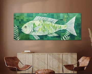 Fisch Abstrakt | Fisch von Wunderbare Kunst