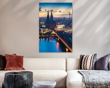 Cologne in the evening by Martin Wasilewski