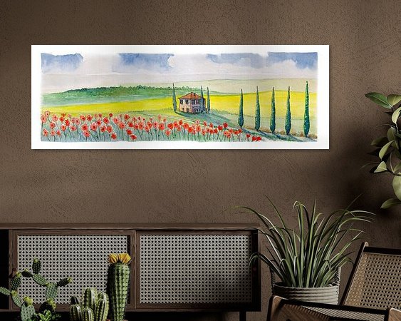 Example of the artwork in a room