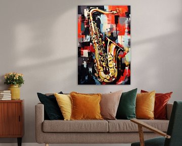 Saxophone abstract by ARTemberaubend