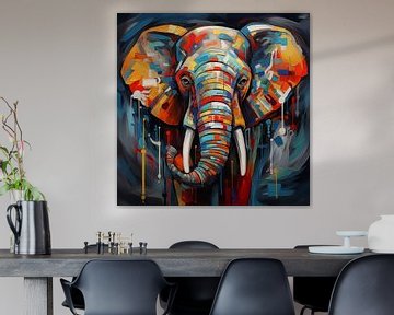 Olifant van Koffie Zwart