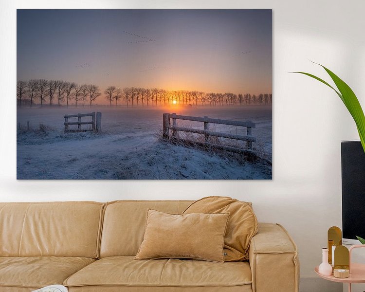 Example of the artwork in a room