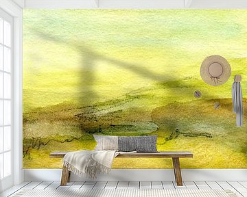 Landscape with rolling hills by Claudia Gründler