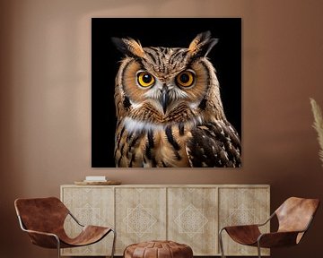 Portrait de hibou sur The Xclusive Art