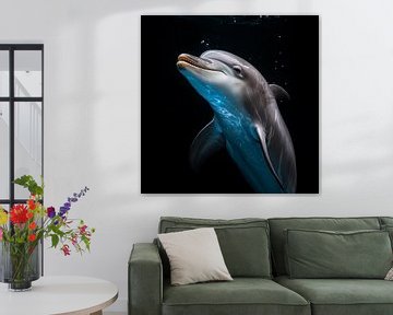 Delfin Porträt von TheXclusive Art