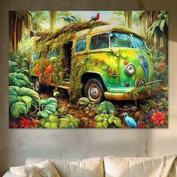 Hippie Bus im Dschungel