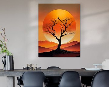 Duo in the desert by Fine Art Studios