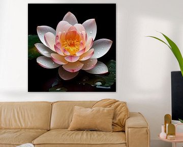 Bloeiende lotus van TheXclusive Art