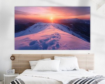 Profiter d'un lever de soleil hivernal