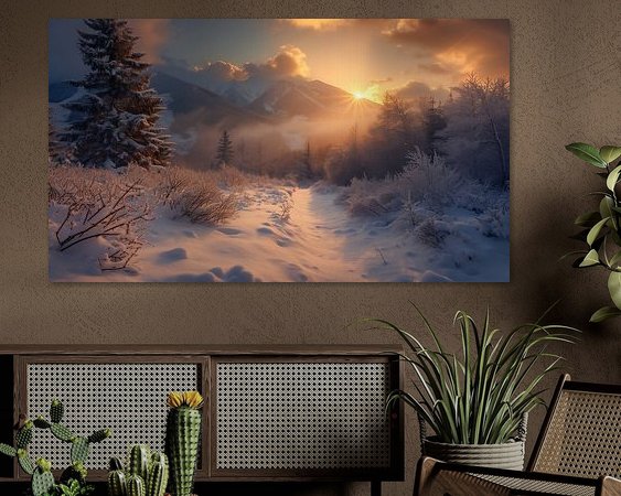 Example of the artwork in a room