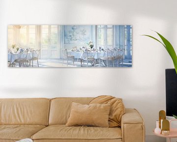 High Tea Interieur | High Tea Sereniteit van Abstract Schilderij