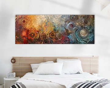 Abstract Earth tones | Transition by ARTEO Paintings