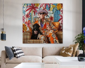 Flamboyante oude man 2 van DNH Artful Living