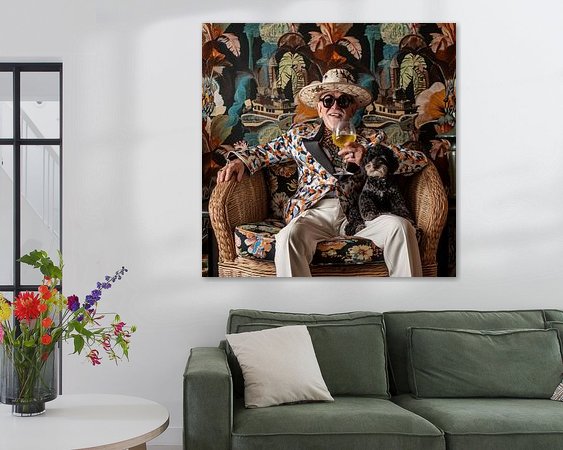 Example of the artwork in a room