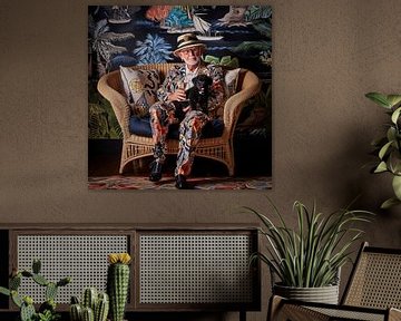 Flamboyante oude man 8 van DNH Artful Living