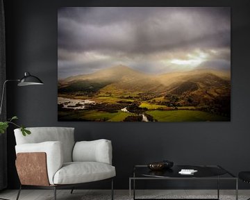 Uitzicht over de vallei van Loch Rannoch in de Schotse Hooglanden tijdens de herfst van Sjoerd van der Wal Fotografie