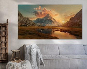 Alpenglamour in de ochtend