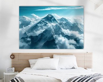 Sublieme Mount Everest van fernlichtsicht