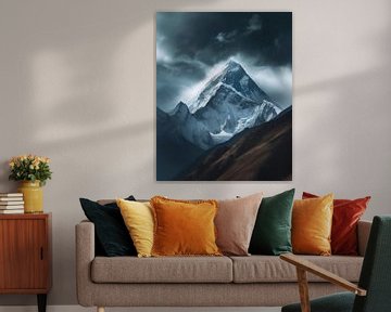 Uitzicht op de top van Everest van fernlichtsicht