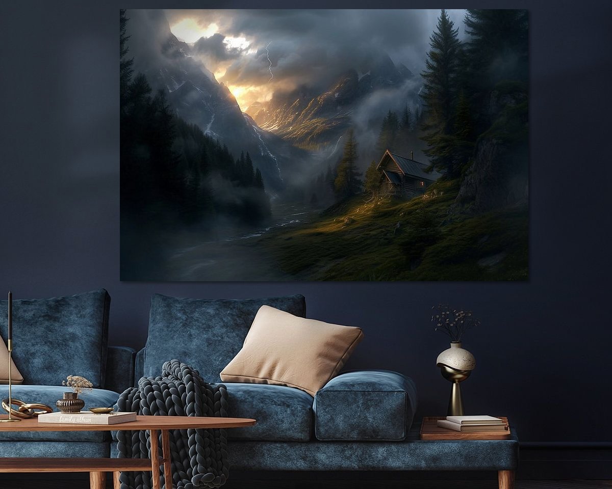 Example of the artwork in a room