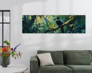 Peinture d'un toucan sur Kunst Kriebels