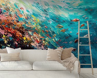 Example of the artwork in a room