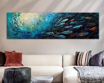 Abstract Vissen van Kunst Kriebels