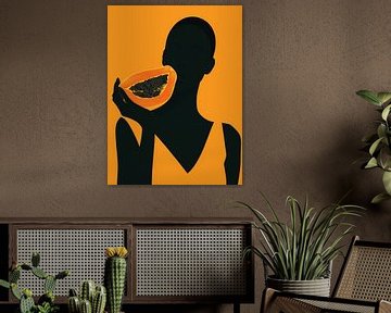 Abstract papaya woman by Frank Daske | Foto & Design