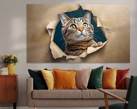 Example of the artwork in a room