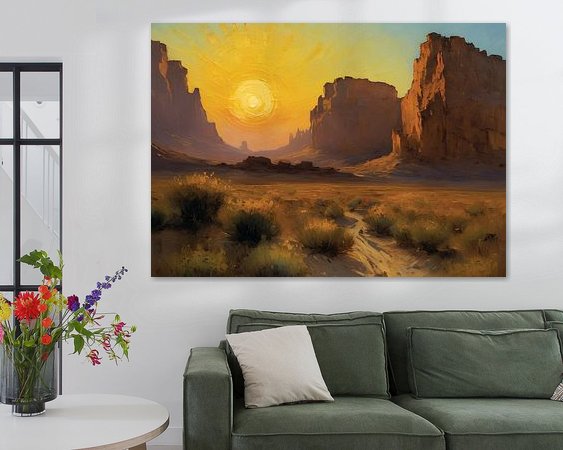 Example of the artwork in a room