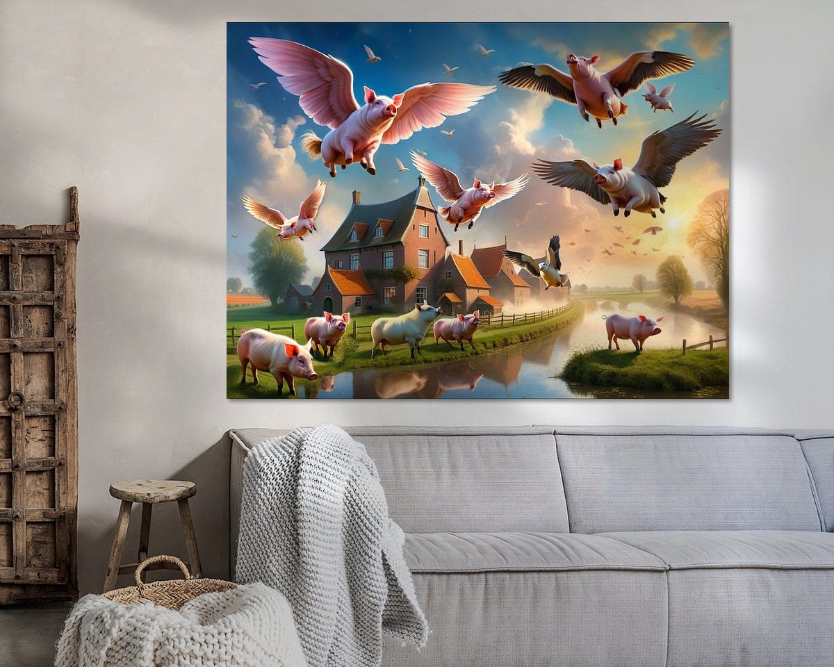Example of the artwork in a room