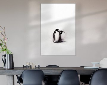 Tenderness between Penguins by Karina Brouwer