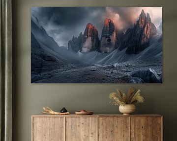 Erstes Licht Berge