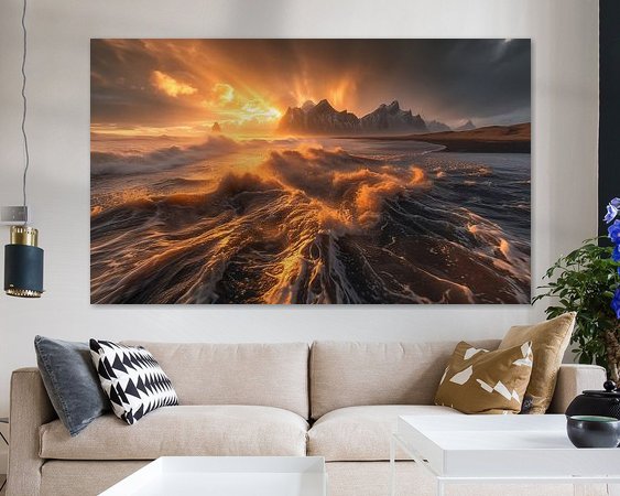 Example of the artwork in a room