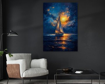 Segelboot Meer Maritim Mond Schiffahrt