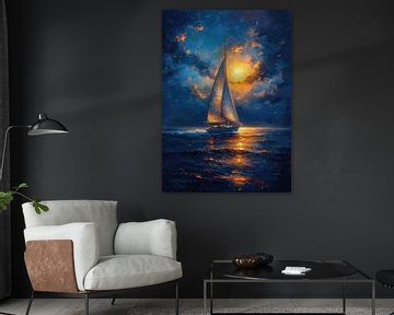 Voilier Mer Maritim Lune Navigation sur Niklas Maximilian