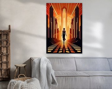 Art Deco Gold Print von Niklas Maximilian