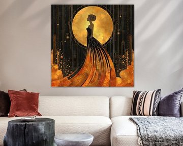 Art Deco Gold Print Poster sur Niklas Maximilian