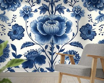 Classic Blue Floral