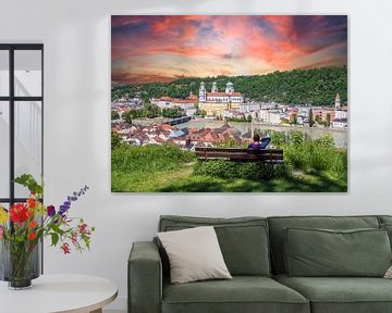 Blick über die Stadt Passau in Niederbayern von Animaflora PicsStock