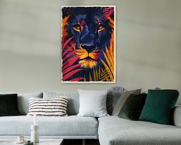 Lion poster art print by Niklas Maximilian