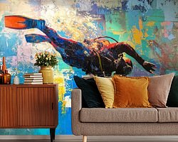 Example of the artwork in a room
