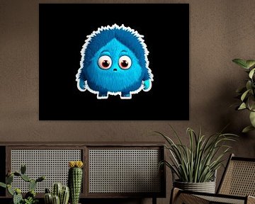 Blue monster for children by Mustafa Kurnaz