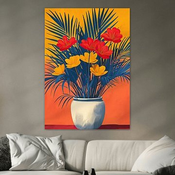 Blumenstrauß, Blumen, Vase