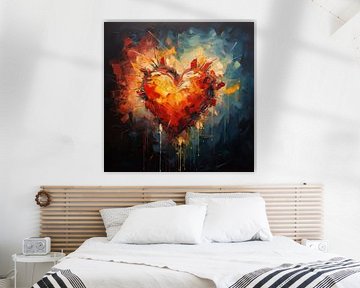 Heart abstract by The Xclusive Art