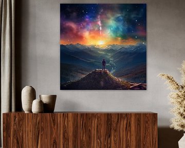 Man under a starry sky by The Xclusive Art