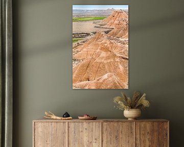 View of Bardenas desert, Spain van Carlos Charlez