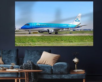 KLM Cityhopper Embraer ERJ-175 passagiersvliegtuig.