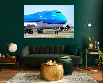 Rollende KLM Boeing 747-400 Passagiermaschine. von Jaap van den Berg