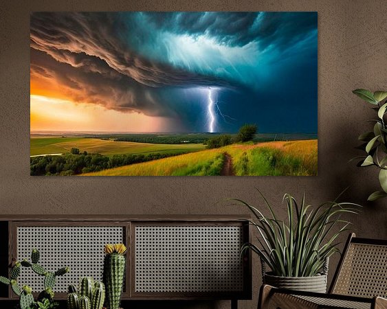 Example of the artwork in a room